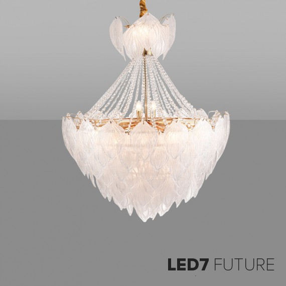 Loft Industry Modern - Feathers Queen Chandelier